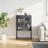vidaXL Skříň highboard antracitová 68x39x107 cm ocel