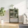 vidaXL Skříň highboard olivově zelená 68x39x107 cm ocel