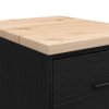 vidaXL Garážová skříň černá 40x51x85 cm Borovicový masiv