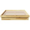 vidaXL Rám postele bez matrace 120x190 cm Dubový masiv