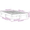 vidaXL Rám postele bez matrace 120x200 cm Dubový masiv