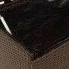 vidaXL Zahradní úložný box s kolečky hnědý 160x55x75 cm polyratan