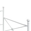 vidaXL Válenda bez matrace Bílá 107x203 cm ocel