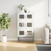 vidaXL Skříň highboard bílá 68x39x123 cm ocel