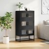 vidaXL Skříň highboard černá 68x39x123 cm ocel