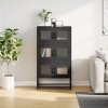 vidaXL Skříň highboard černá 68x39x123 cm ocel