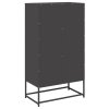 vidaXL Skříň highboard černá 68x39x123 cm ocel