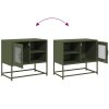 vidaXL TV skříňka olivově zelená 68 x 39 x 60,5 cm ocel