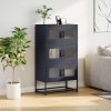 vidaXL Skříň highboard antracitová 68x39x123 cm ocel
