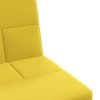 vidaXL Rozkládací pohovka s držáky na nápoje světle žlutá textil
