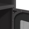 vidaXL Příborník černý 100,5 x 39 x 107 cm ocel válcovaná za studena