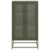 vidaXL Skříň highboard olivově zelená 68x39x123 cm ocel