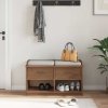 vidaXL Lavice do předsíně SANDNES 87x40x50 cm masivní borovice