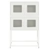 vidaXL Skříň highboard bílá 68x39x107 cm ocel