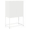 vidaXL Skříň highboard bílá 68x39x107 cm ocel