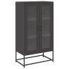 vidaXL Skříň highboard černá 68x39x123 cm ocel