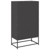 vidaXL Skříň highboard černá 68x39x123 cm ocel