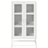 vidaXL Skříň highboard bílá 68x39x123 cm ocel