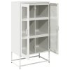vidaXL Skříň highboard bílá 68x39x123 cm ocel