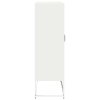 vidaXL Skříň highboard bílá 68x39x123 cm ocel