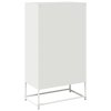 vidaXL Skříň highboard bílá 68x39x123 cm ocel