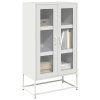 vidaXL Skříň highboard bílá 68x39x123 cm ocel
