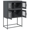 vidaXL Skříň highboard antracitová 68x39x107 cm ocel