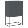 vidaXL Skříň highboard antracitová 68x39x107 cm ocel