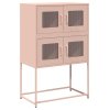 vidaXL Skříň highboard růžová 68x39x107 cm ocel