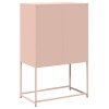 vidaXL Skříň highboard růžová 68x39x107 cm ocel