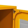 vidaXL Skříň highboard hořčicově žlutá 68x39x107 cm ocel