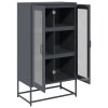 vidaXL Skříň highboard antracitová 68x39x123 cm ocel