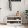 vidaXL Lavice do předsíně "SANDNES" Bílá 87x40x50 cm Borovicový masiv