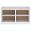 vidaXL Lavice do předsíně "SANDNES" Bílá 87x40x50 cm Borovicový masiv