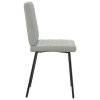 vidaXL Jídelní židle 4 ks světle šedé samet