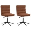 vidaXL Jídelní židle 2 ks hnědé umělá kůže