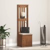 vidaXL Předsíňový strom SANDNES 45x40x159,5 cm Borovicový masiv