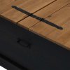 vidaXL Úložná komoda HALDEN Černý 91x91x47 cm Borovicový masiv