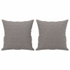 vidaXL 2místná pohovka s polštáři taupe 120 cm textil
