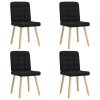 vidaXL Jídelní židle 4 ks černé textil