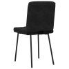 vidaXL Jídelní židle 6 ks černé samet