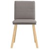 vidaXL Jídelní židle 4 ks taupe textil
