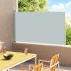 vidaXL Zatahovací boční markýza 180 x 314 cm šedá