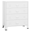 vidaXL Industriální komoda se zásuvkami bílá 78 x 40 x 93 cm kov