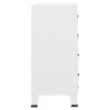vidaXL Industriální komoda se zásuvkami bílá 78 x 40 x 93 cm kov