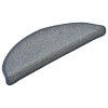 vidaXL Schodové rohože 30 ks 56 x 17 x 3 cm světle šedé a modré, půlkulaté