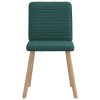 vidaXL Jídelní židle 4 ks Tmavě zelená tkanina
