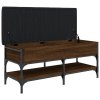vidaXL Lavice s botníkem hnědý dub 102 x 42 x 45 cm kompozitní dřevo