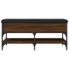 vidaXL Lavice s botníkem hnědý dub 102 x 42 x 45 cm kompozitní dřevo