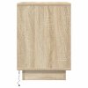 vidaXL Noční skříňky s LED osvětlením 2 ks Dub Sonoma 38x34x50 cm